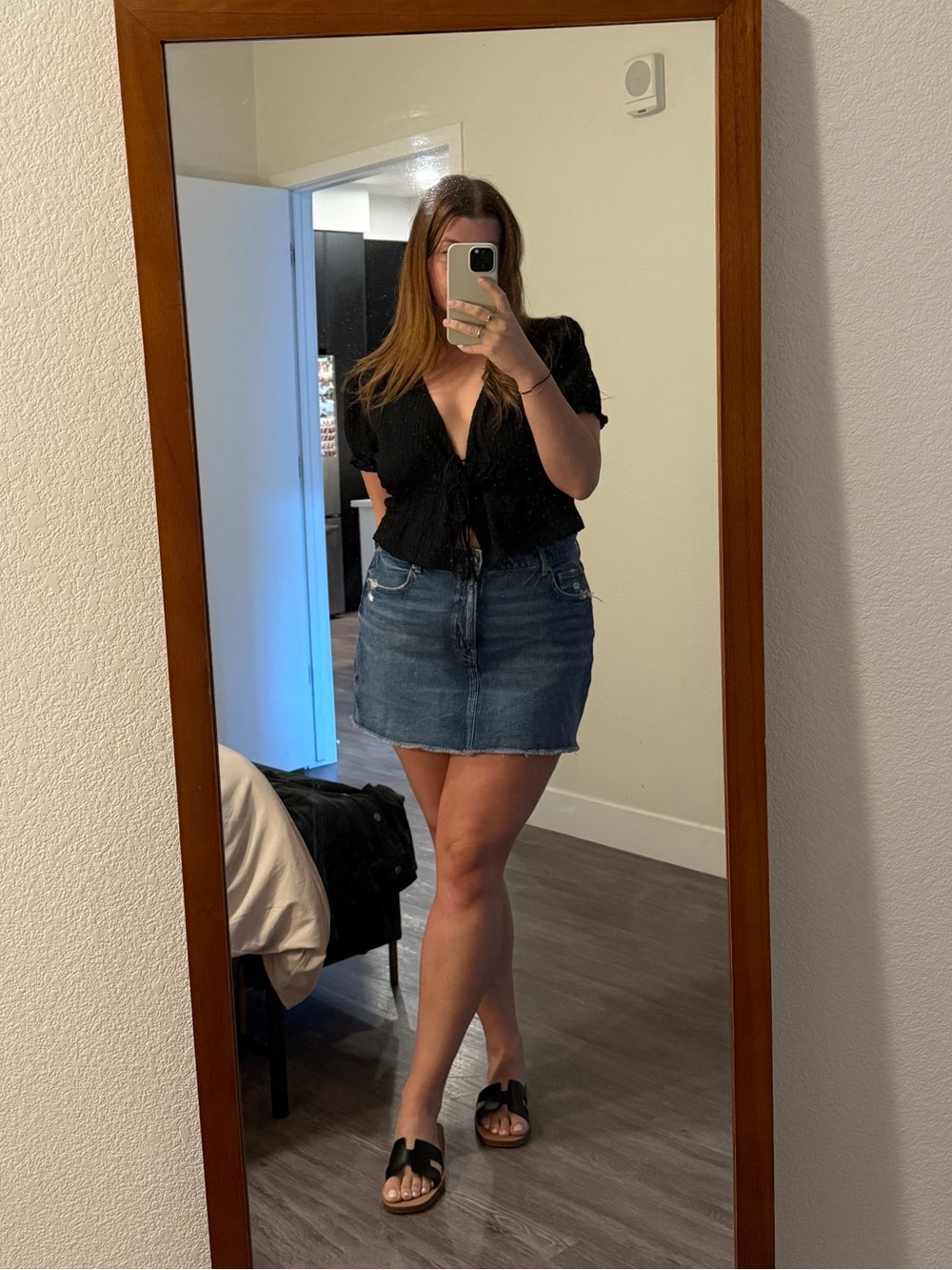 American Eagle Outfitters Blue Denim Mini Skirt